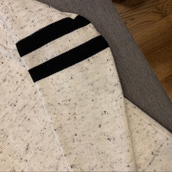 NWOT Boohooman ARM STRIPE NEP YARN KNITTED JUMPER - Picture 3 of 8